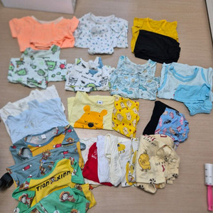 남아 여름 내의 내복 실내복 120. 일괄