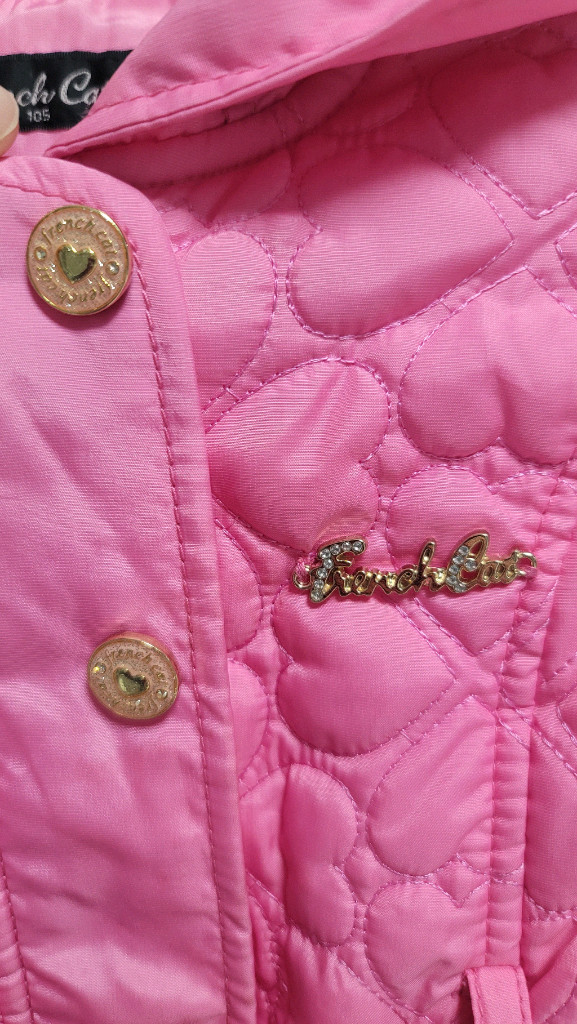 프렌치캣 퀼팅 벨트 점퍼 105사이즈 (여아 아동 의류)--2