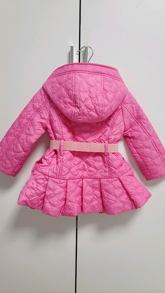 프렌치캣 퀼팅 벨트 점퍼 105사이즈 (여아 아동 의류)--3