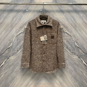 로에베 남성용 울 믹스 오버셔츠