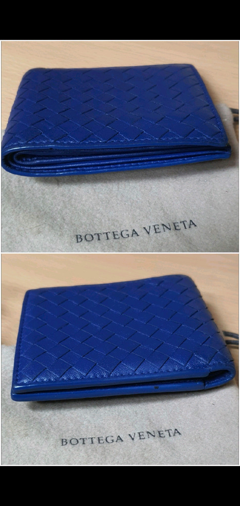 보테가베네타 반지갑 블루 정품A급(감정O)구찌프라다루이비통디올고야드샤넬셀린느보테가생로랑발렌시아가버버리가방--6