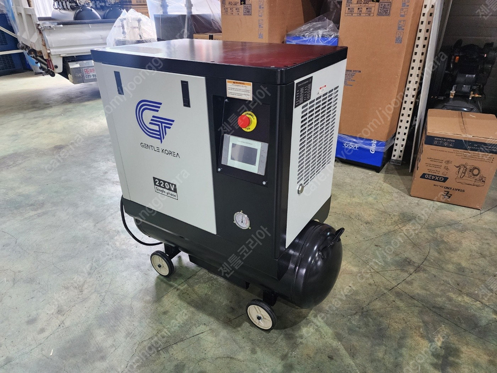 전시상품 - 단상 220v 5마력 스크류 콤프레샤--2