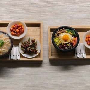 돼지국밥 +비빔밥 미니어쳐 2개일괄 판매합니다