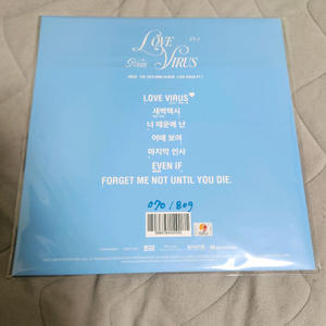 헤이즈lp Love Virus LP 넘버링 70번