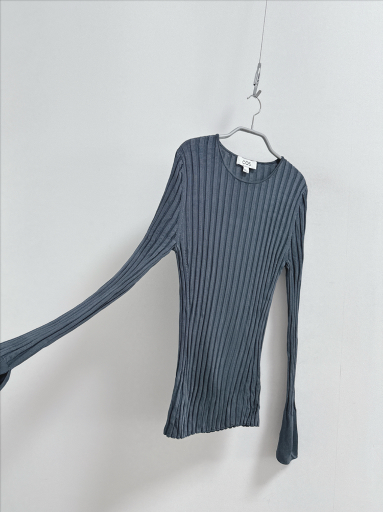 코스 리브 니트 탑--3