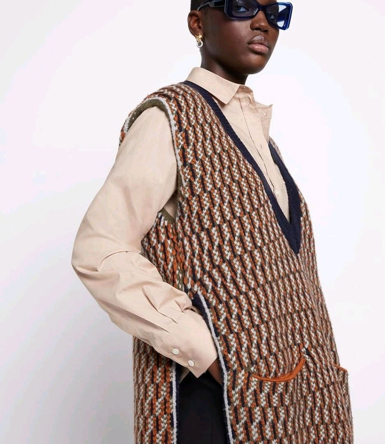 (새상품) 메종키츠네 울 베스트 S사이즈 이미지