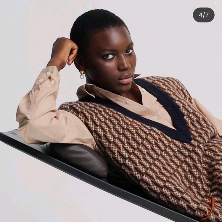 (새상품) 메종키츠네 울 베스트 S사이즈 이미지