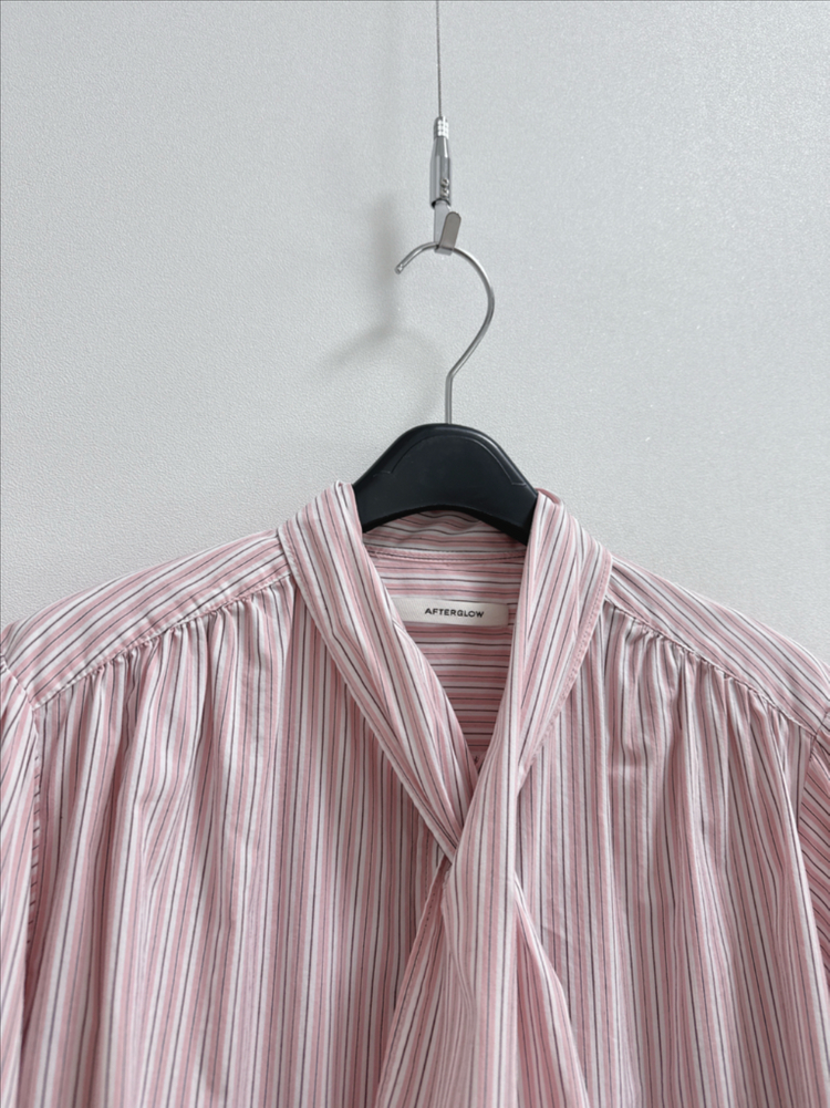 애프터글로우 타이 스트라이프 셔츠--1