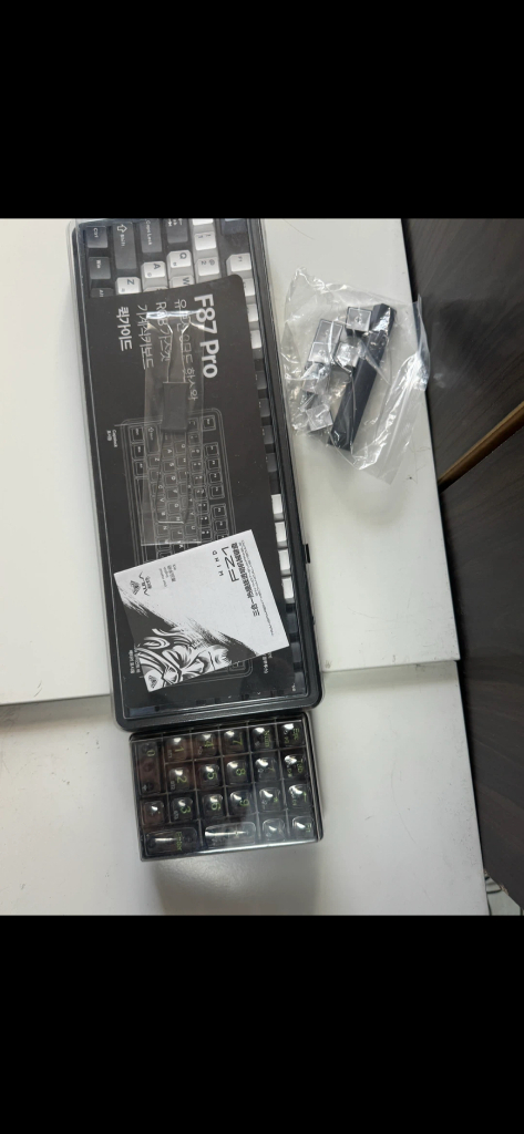 AULA 독거미 F87 Pro 회목축 V4 저소음 키보드--1