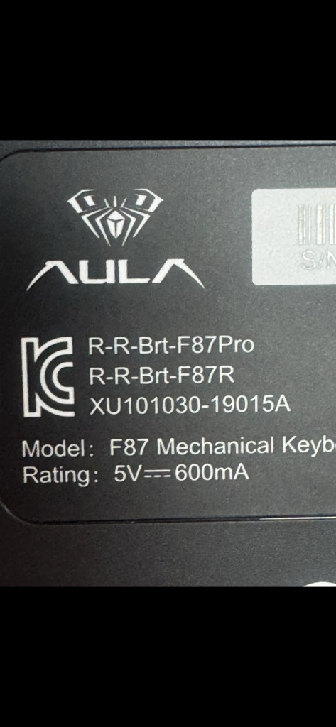 AULA 독거미 F87 Pro 회목축 V4 저소음 키보드--2
