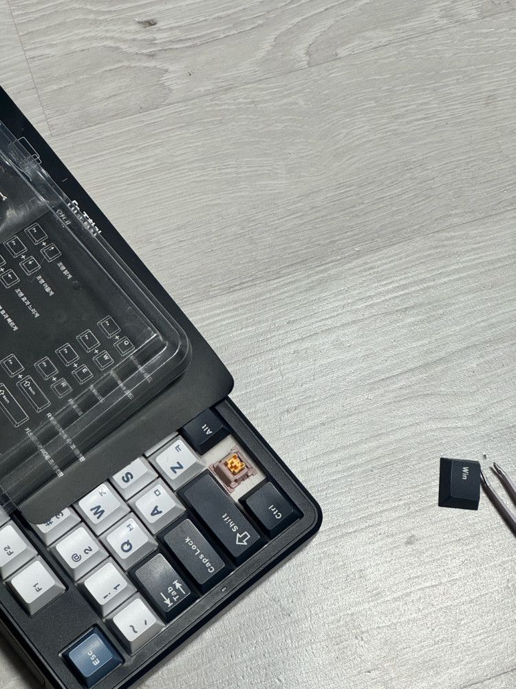 AULA 독거미 F87 Pro 회목축 V4 저소음 키보드--4