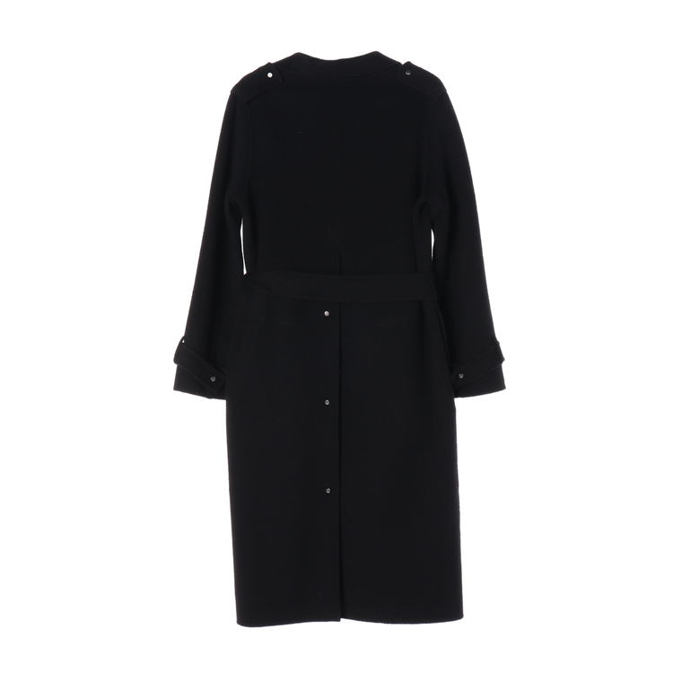 마르디메크르디 울캐시미어100% 블랙 핸드메이드 롱 코트 이미지