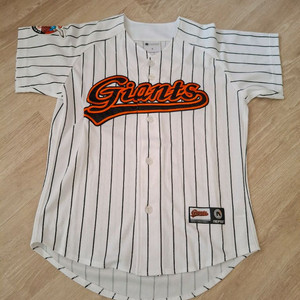롯데자이언츠 노마킹 홈 스트라이프 44사이즈 유니폼(새상품)