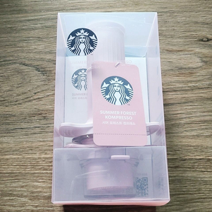 스타벅스 서머 포레스트 핑크 컴프레소 박스미개봉 이미지