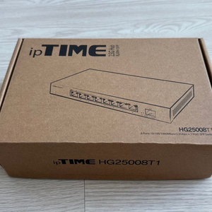 ipTIME 2.5기가 스위칭허브 HG25008T1 8포트+SFP 1포트 이미지