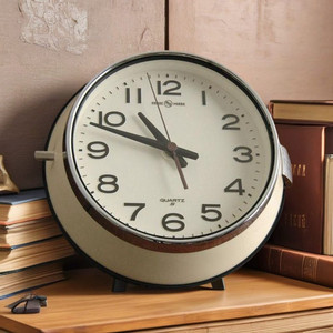 PFS X 세이코 레트로 무소음 방진 벽시계 아이보리 새상품 미사용