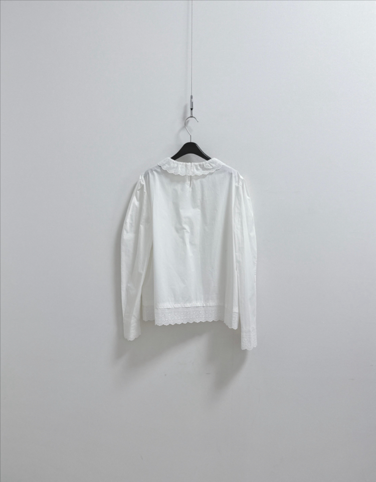 코스모폴리탄줄라이 레이어드와이 블라우스 코튼 자수--6