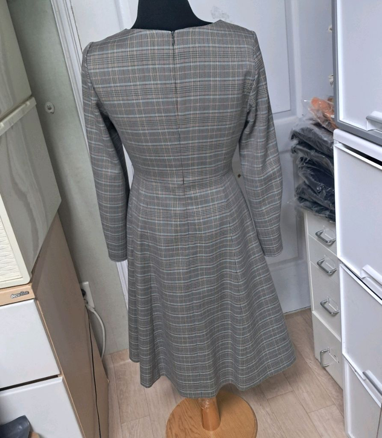 잇미샤 체크 롱 원피스 44~날씬55(상태상급) 이미지