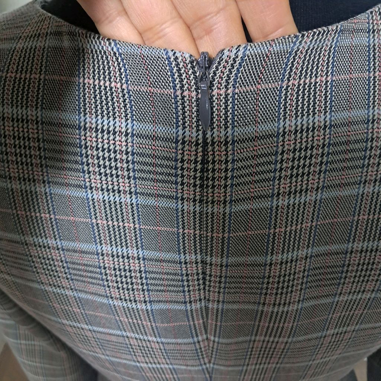 잇미샤 체크 롱 원피스 44~날씬55(상태상급) 이미지