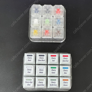 기계식 키보드 스위치 테스터 체리키 및 카일키, 스위치용 고무링, 키캡리무버 및 청소브러시 이미지