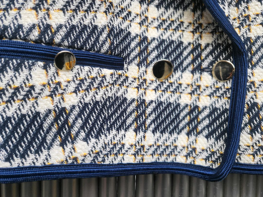 산드로 이사벨라 트위드 체크 크롭자켓 36 새상품수준--3