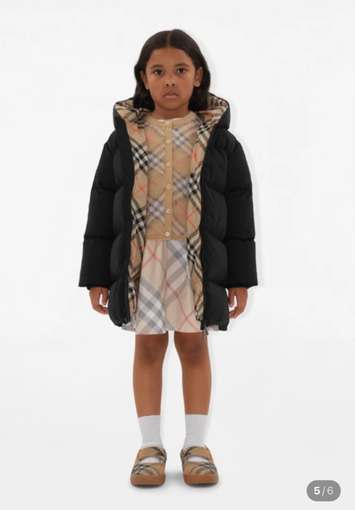 버버리 키즈 패딩 14y--8