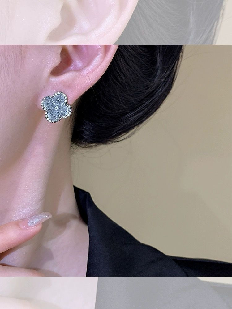 링 귀걸이 클로버 귀걸이 하트 귀걸이--2