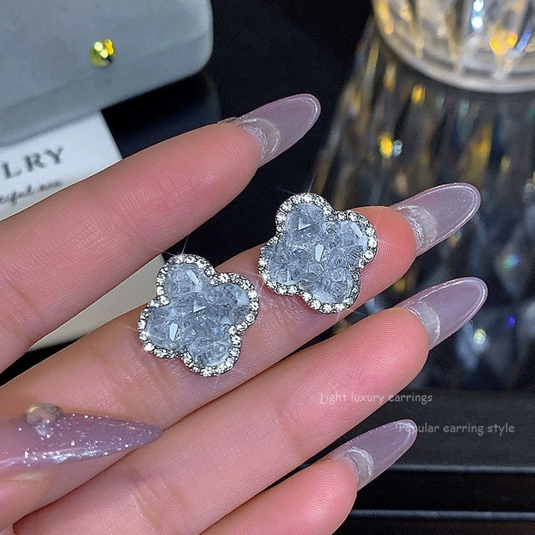 링 귀걸이 클로버 귀걸이 하트 귀걸이--3