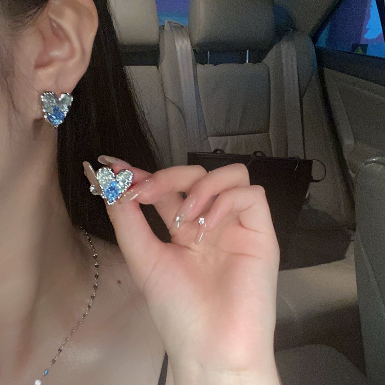 링 귀걸이 클로버 귀걸이 하트 귀걸이--4