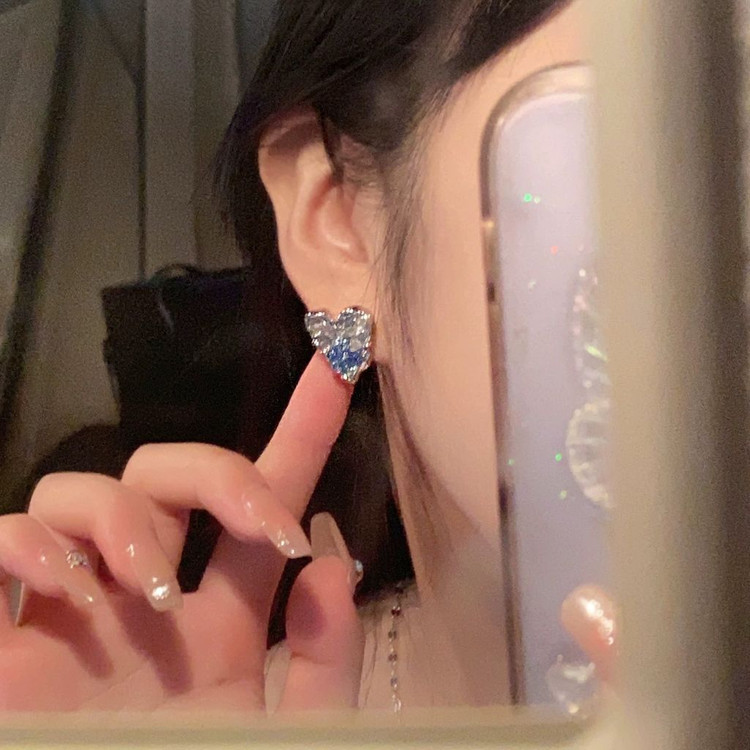 링 귀걸이 클로버 귀걸이 하트 귀걸이--5