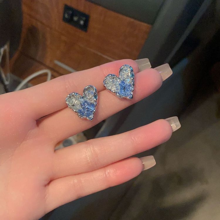 링 귀걸이 클로버 귀걸이 하트 귀걸이--6