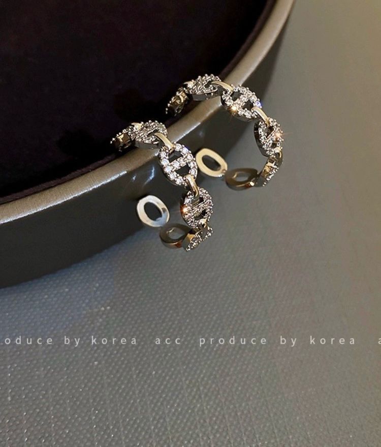 링 귀걸이 클로버 귀걸이 하트 귀걸이--8