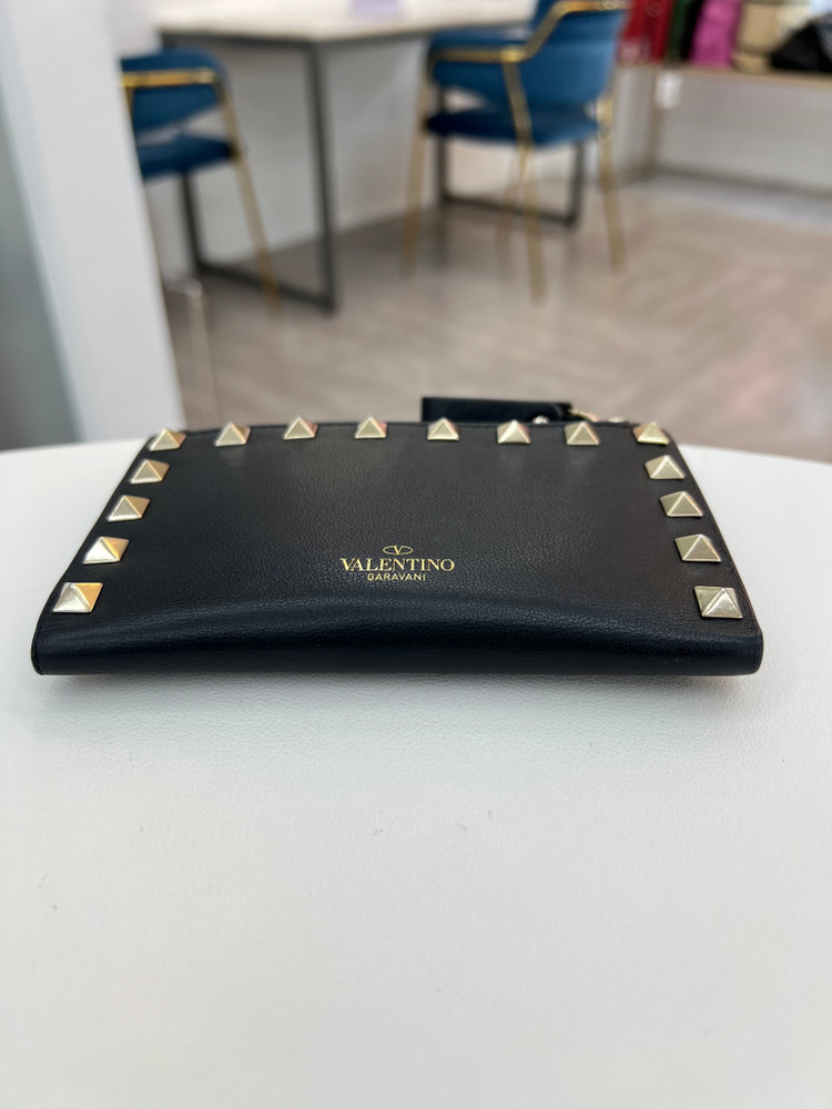 [중고명품 럭스올 울산점]발렌티노 락스터드 카드 케이스 지갑--3