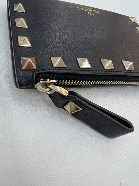 [중고명품 럭스올 울산점]발렌티노 락스터드 카드 케이스 지갑--8