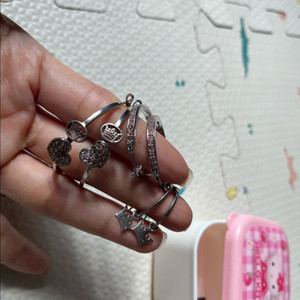 일괄 제이에스티나 925실버 링 귀걸이 3종