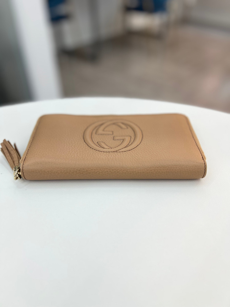 [중고명품 럭스올 울산점]구찌 소호 GG 로고 지퍼 장지갑 308004--3