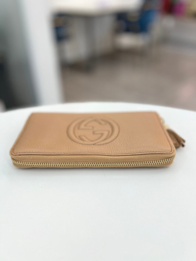 [중고명품 럭스올 울산점]구찌 소호 GG 로고 지퍼 장지갑 308004--4