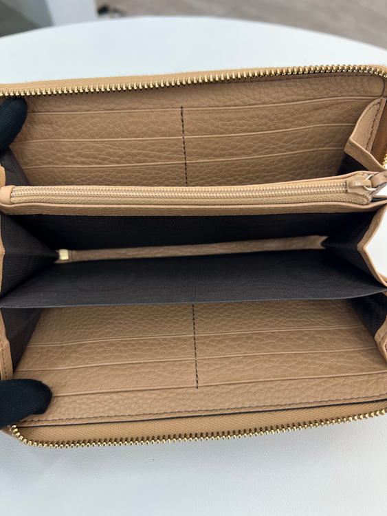 [중고명품 럭스올 울산점]구찌 소호 GG 로고 지퍼 장지갑 308004--5