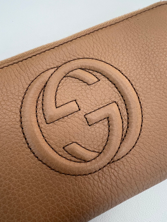 [중고명품 럭스올 울산점]구찌 소호 GG 로고 지퍼 장지갑 308004--9