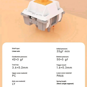 리니어 키보드 스위치 95개 판매합니다:)