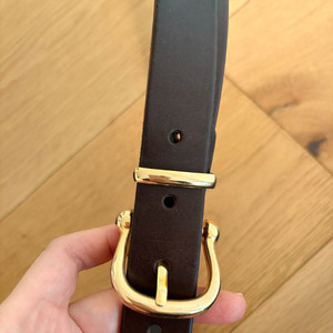 자라 다크 브라운 리얼가죽 벨트 새 제품