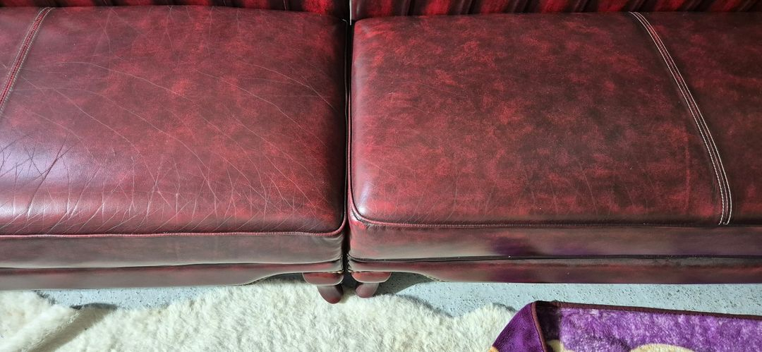 체스터필드 이태리 전체 천연 가죽 4인+1인 소파 이미지