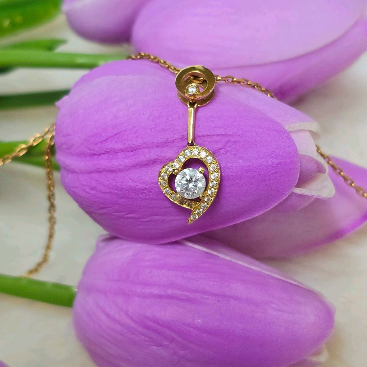 18k하트펜던트 양장목걸이펜던트(체인 x) 이미지