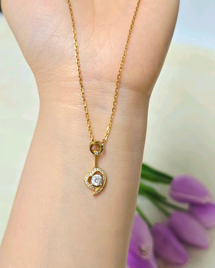 18k하트펜던트 양장목걸이펜던트(체인 x) 이미지