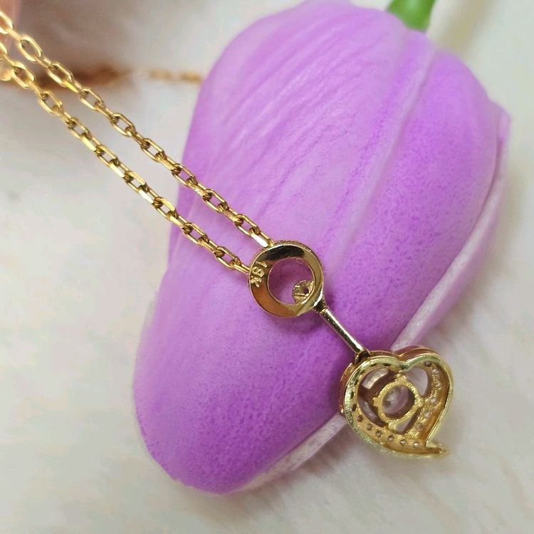 18k하트펜던트 양장목걸이펜던트(체인 x) 이미지