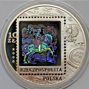 2008년 폴란드 10즈워티 홀로그램 은화