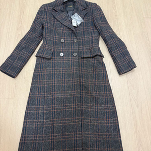 마쥬 울 체크 코트(다크 컬러 체크, 1사이즈) 이미지