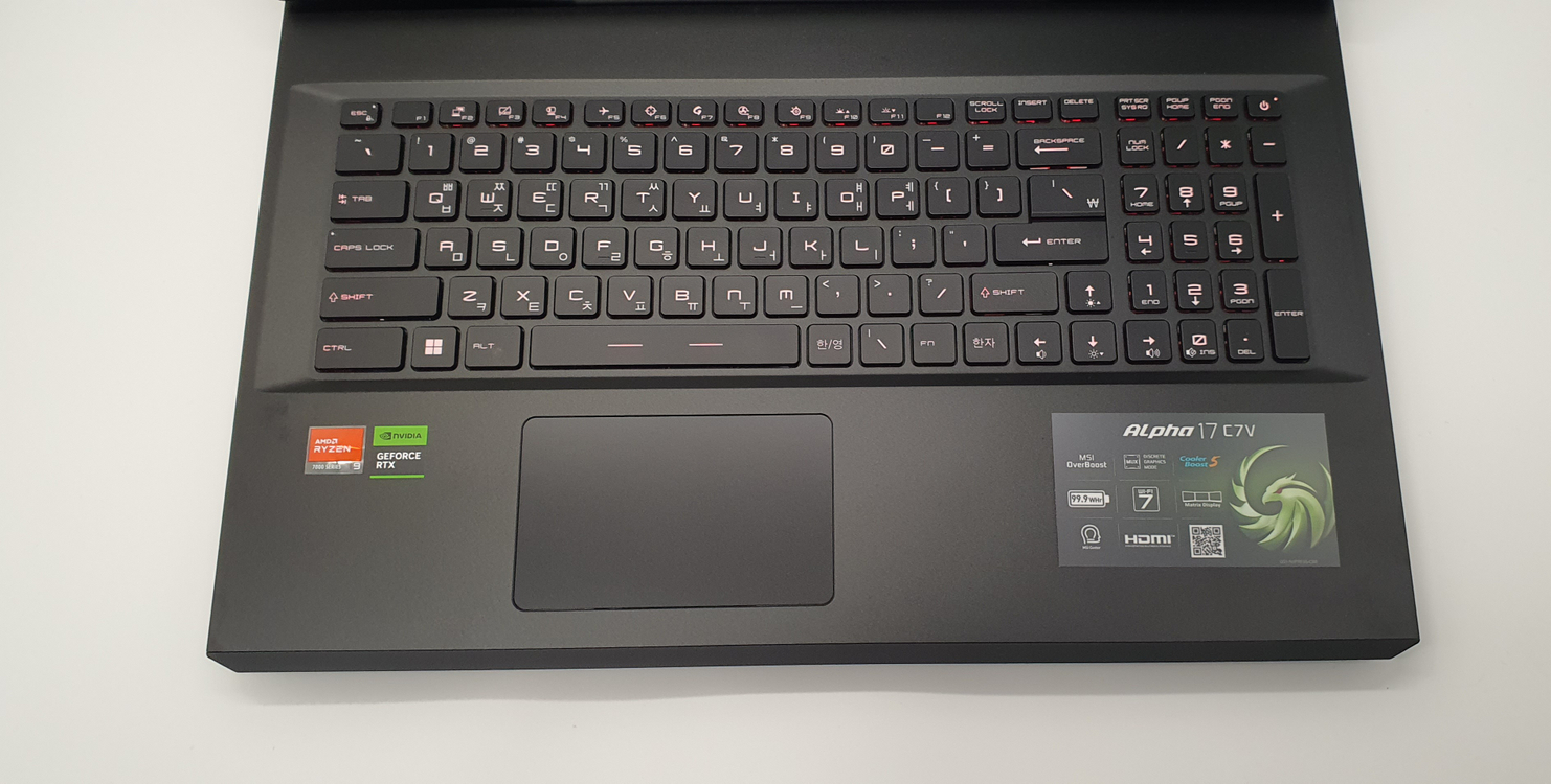 [최저가]MSI 17인치 게이밍노트북 알파17(7945HX/4070/SSD1TB/QHD/240Hz)--4