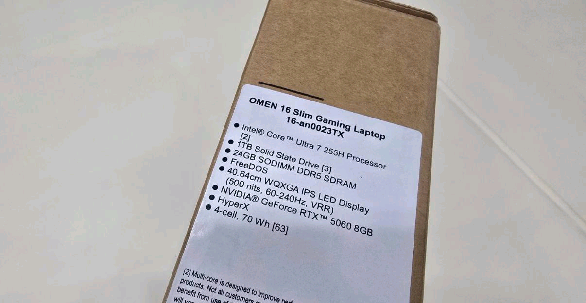 (새제품) HP 오멘 16 슬림 게이밍 노트북--3