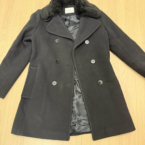 산드로 울 하프 코트(블랙, 36사이즈) 이미지